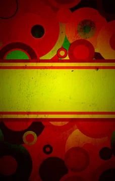 Grunge circles on the wall Stock Photos