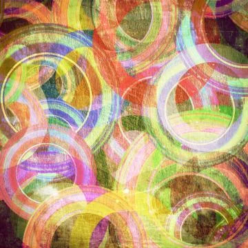 Grunge circles on the wall Stock Photos