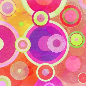 Grunge circles on the wall Stock Photos