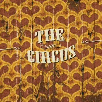 Grunge circus background with heart shaped pattern. vector, eps 10 Stock Illustration