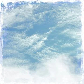 Grunge cloudy sky background Stock Illustration