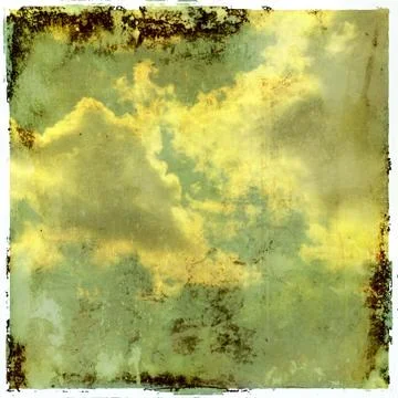 Grunge cloudy sky Stock Illustration