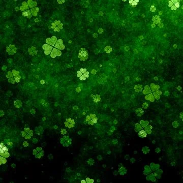 Grunge clover background for St Patricks Day Stock Illustration