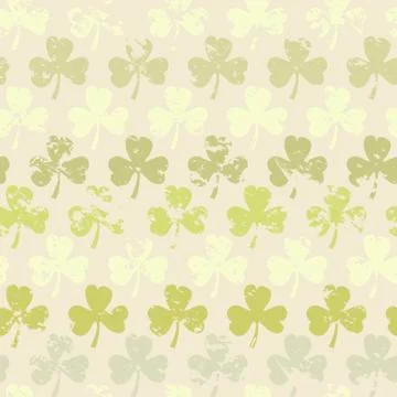 Grunge clover pattern Stock Illustration