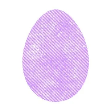 Grunge Color Egg Stock Illustration