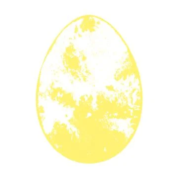 Grunge Color Egg Stock Illustration
