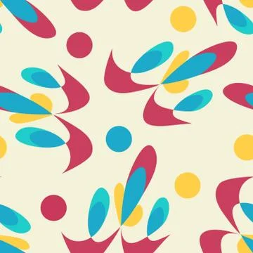 Grunge colored graffiti seamless pattern Stock Illustration