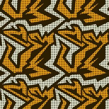 Grunge colored graffiti seamless pattern Stock-Illustration