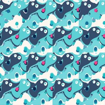 Grunge colored graffiti seamless pattern vector illustration Stock-Illustration