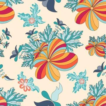 Grunge colored graffiti seamless pattern Stock Illustration