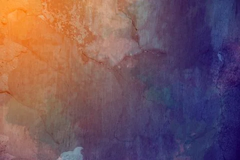 Grunge colorful cracked wall background Stock Illustration