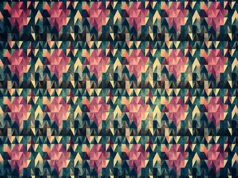 Grunge colorful triangles Stock Illustration