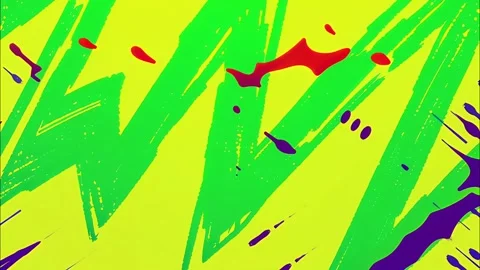Grunge Comic Cartoon Loop Hand-Drawn Zig-Zag Strokes Stock Footage 315224505