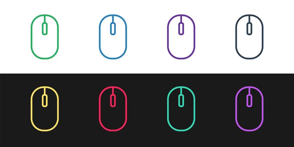 Grunge Computer mouse icon isolated on white background. Optical with wheel 스톡 일러스트