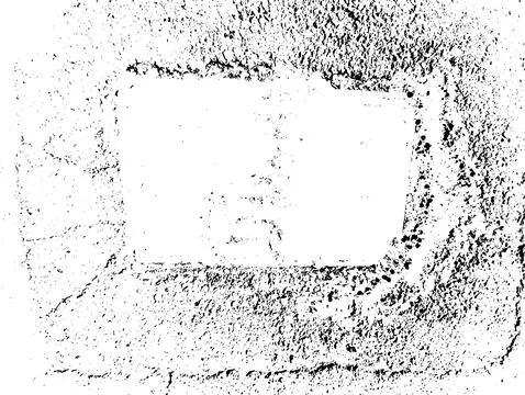 Grunge Concrete Wall with Rectangular Blank Space Background Stock-Illustration