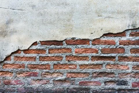 Grunge crack cement wall for background Stock Photos