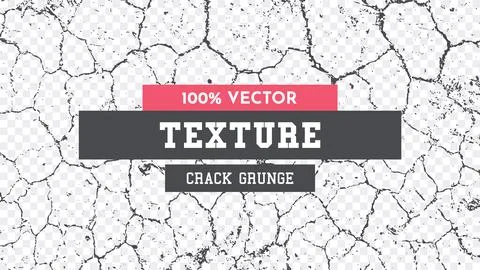 Grunge Crack Texture. Dirty Background. Adding Vintage Style and Wear to Stock Illustration