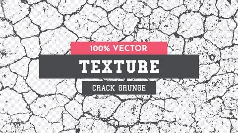 Grunge Crack Texture. Dirty Background. Adding Vintage Style and Wear to Stock Illustration