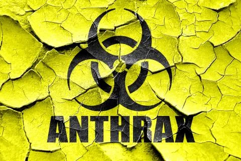 Grunge cracked Anthrax virus concept background Stock Illustration