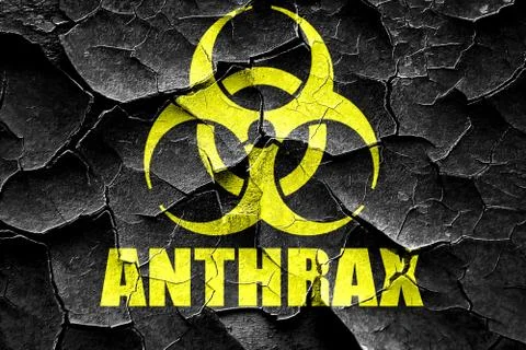 Grunge cracked Anthrax virus concept background Stock Illustration