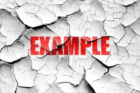Grunge cracked example sign background Stockillustratie
