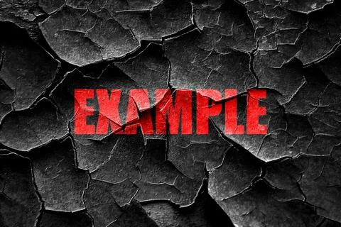 Grunge cracked example sign background Illustrazione stock