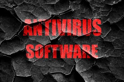 Grunge cracked Malware computer background Stock-Illustration