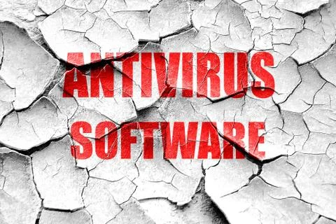 Grunge cracked Malware computer background Illustrazione stock
