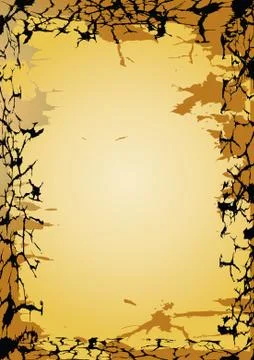 Grunge cracks background with space for text or image, vector illustration Stock Illustration