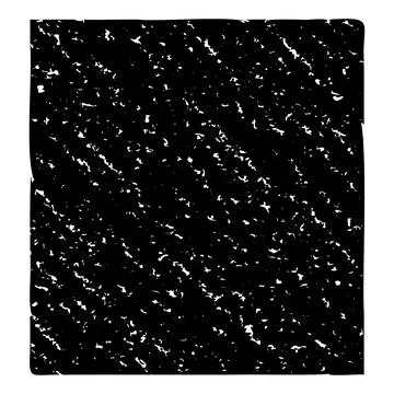 Grunge crayon composition notebook cover texture in black Stock Illustration