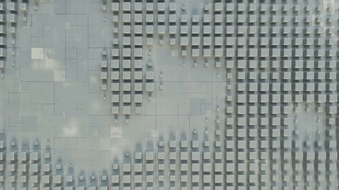 Grunge cubes on wall seamless loop 3D render animation 4k UHD 3840x2160 Stock Footage 115630694