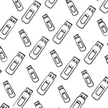 Grunge data usb memory technology background Stock Illustration