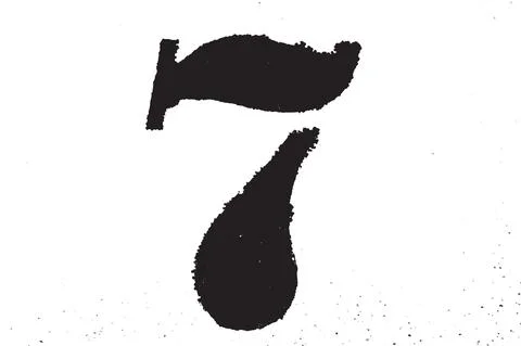 Grunge Digit Texture Stock Illustration