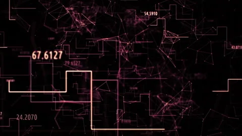 Grunge Digital background in dark red Stock Footage 241597015