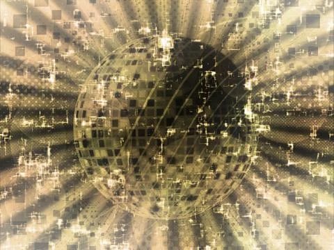 Grunge disco background 스톡 일러스트