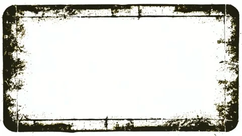 Grunge distressed rectangular frame border with empty center for text overl.. Stockbeeldmateriaal 342046724
