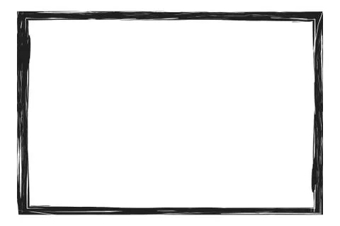 Grunge, distressed, rough frame or border Stock Illustration