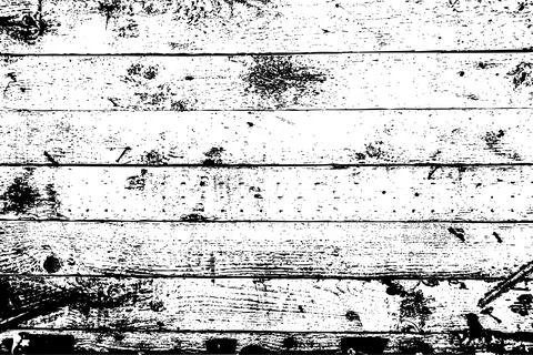 Grunge Distressed Wood Texture Stock Illustration