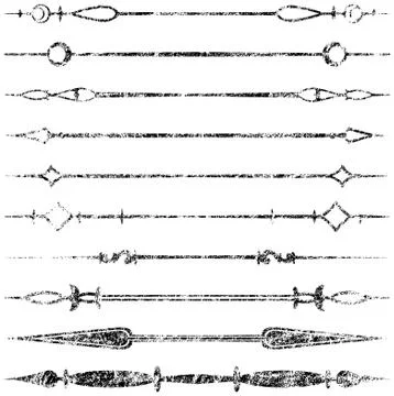 Grunge dividers Illustration