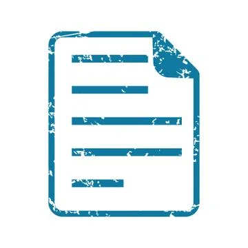Grunge document icon Stock Illustration