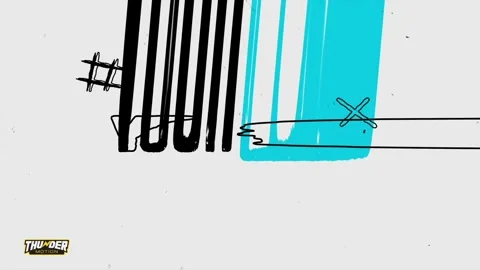 Grunge Doodle Logo Reveal After Effects stock