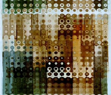 Grunge dotted abstract background Stock Illustration