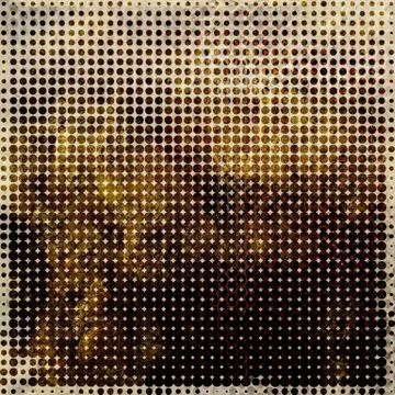 Grunge dotted abstract background Stock Illustration