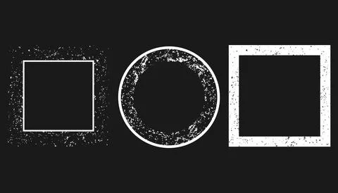 Grunge Dust Particle Texture Background Frame Set 스톡 일러스트