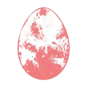 Grunge Egg Texture Stock Illustration