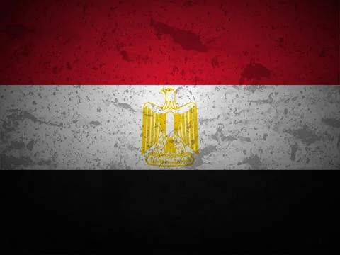 Grunge Egypt flag Stock Illustration