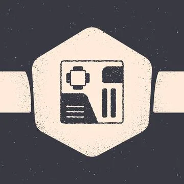 Grunge Electronic computer components motherboard digital chip integrated Stock Illustration