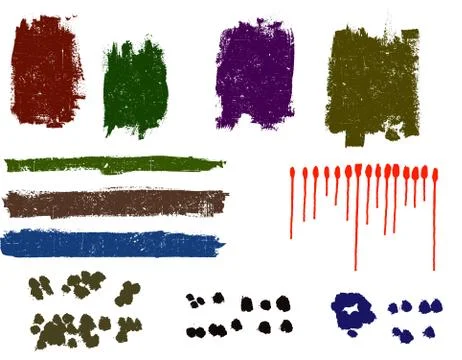 Grunge elements - An Assortment of Grunge elements  Stock Illustration