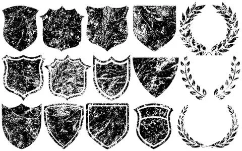 Grunge elements for logos Illustration