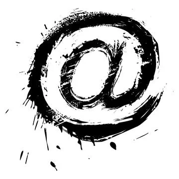 Grunge Email symbol Stock Illustration